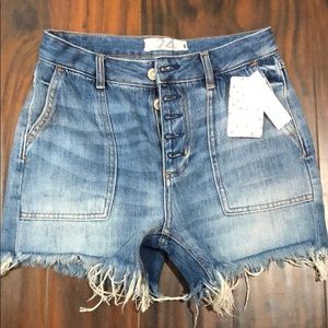 NWT free people denim shorts. Never worn